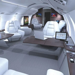 An image of aircraft interior seats